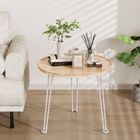 KAPANOU Folding Round Table 22.8in Indoor Outdoor with foldable Legs,  Heavy Duty Portable Table for Parties, Patio