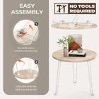 KAPANOU Folding Round Table 22.8in Indoor Outdoor with foldable Legs,  Heavy Duty Portable Table for Parties, Patio