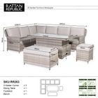 Havana Range High Back Left Hand Corner Sofa Set with Rising Table