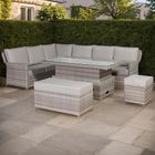 Havana Range High Back Left Hand Corner Sofa Set with Rising Table