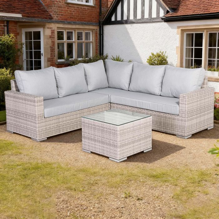 Aurora Range High Back Corner Sofa Set with Coffee Table