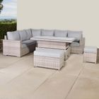 Aurora Range High Back Left Hand Corner Sofa Set with Rising Table