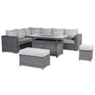 Catalina Range Modular Corner Sofa Set with Fire Pit Table