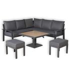 Titan Range Square Corner Sofa Set With Rising Table