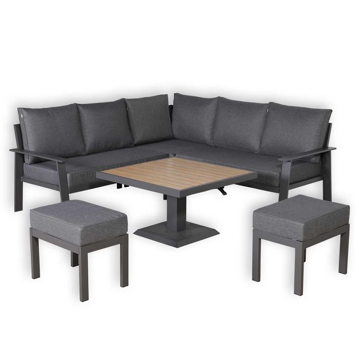 Titan Range Square Corner Sofa Set With Rising Table