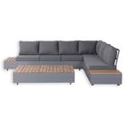 Titan Range Corner Sofa Set with Wood Top Coffee Table