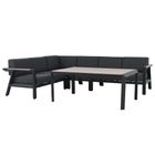 Apollo Range Corner Set Charcoal Aluminium Frame