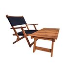 18181 - Relax Set Acacia Wood with Fabric Natural Colour