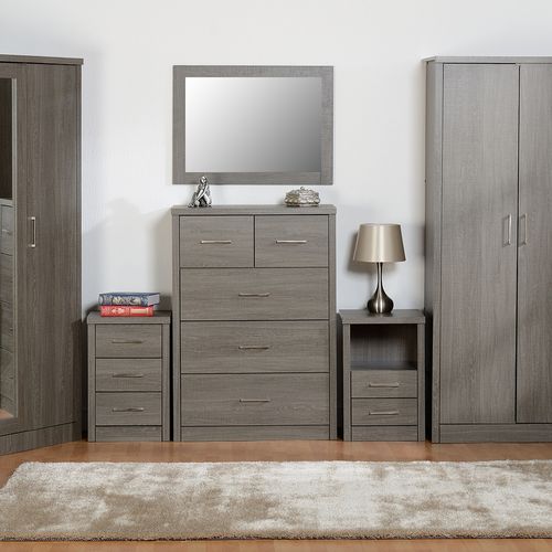 Lisbon Bedroom Range in Black Wood Grain