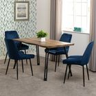 Quebec Wave Edge Dining Set with Avery Chairs