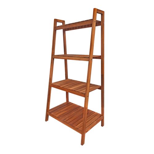 11104 - 4 Tier Plant Stand Acacia Wood Natural Colour