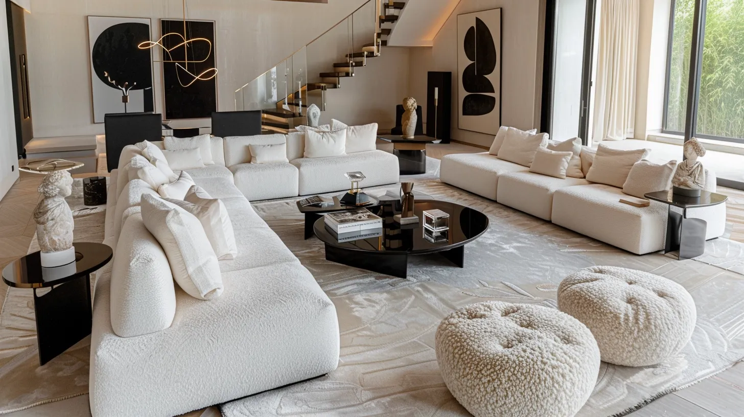 monchrome living room interior design MFS