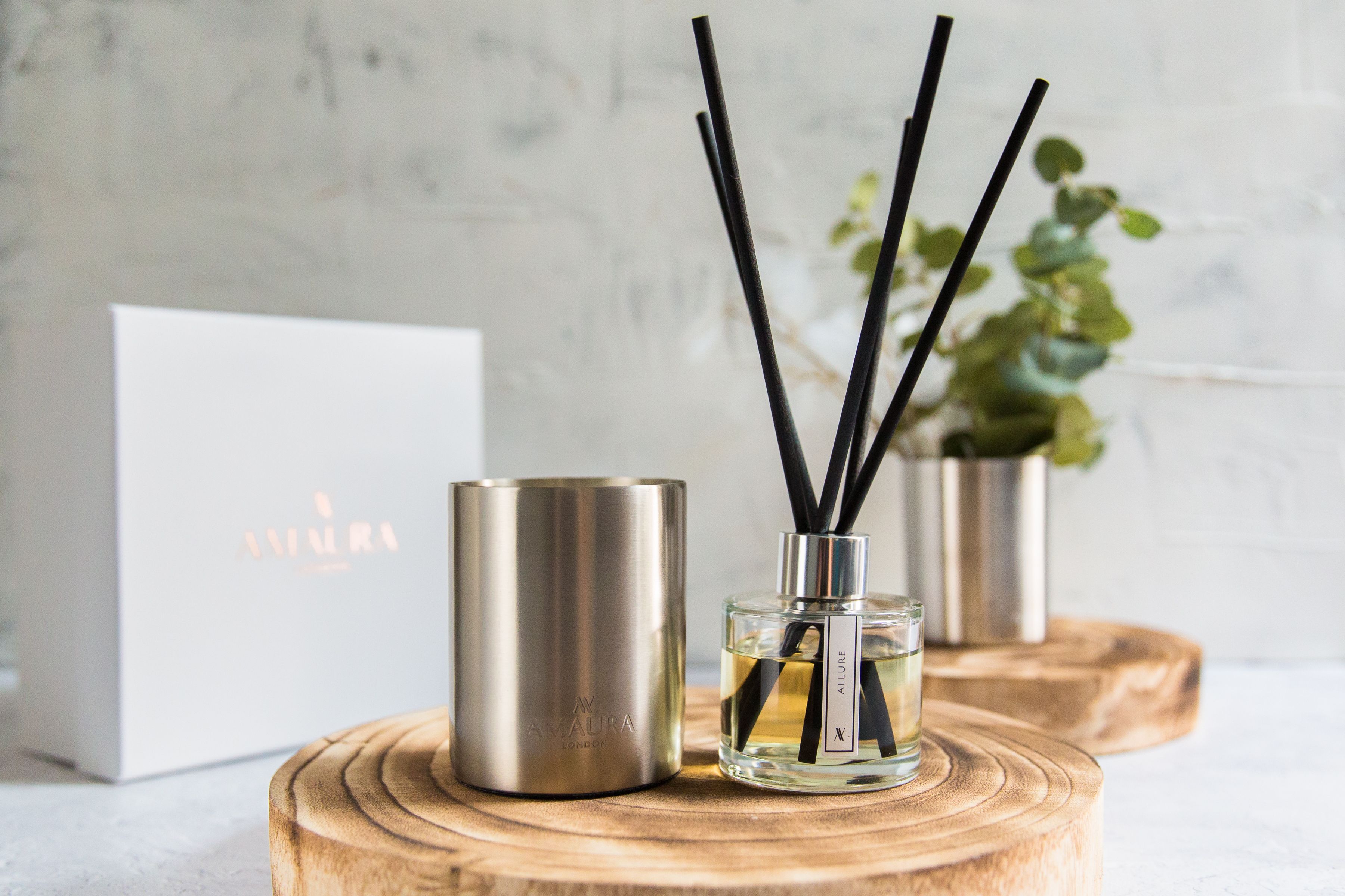 candle and reed diffuser