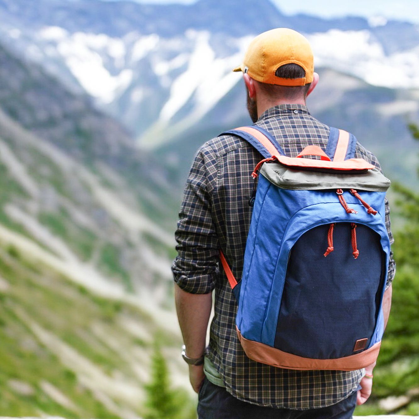 Sophos multi-coloured rucksack with view