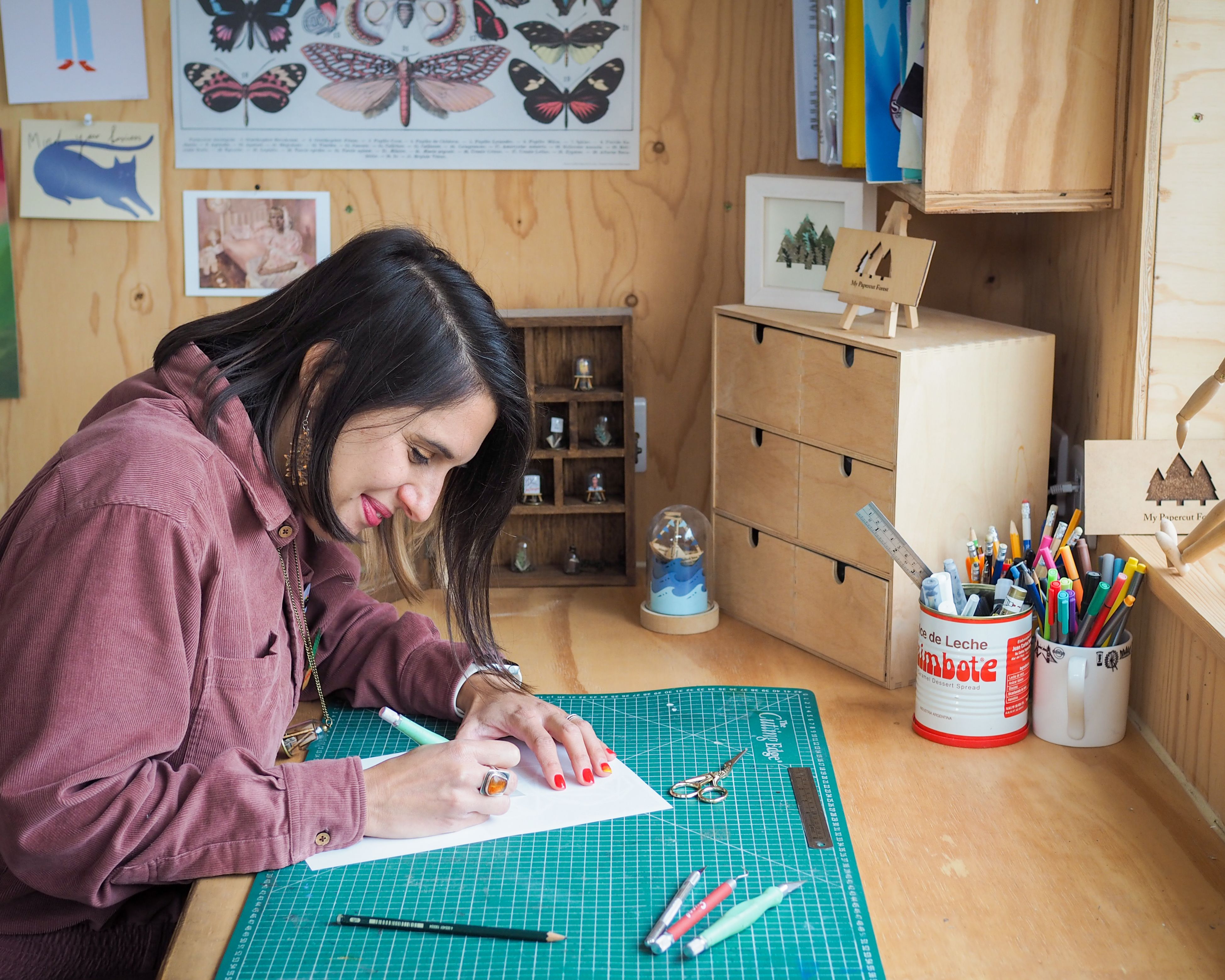 Silvina in her studio