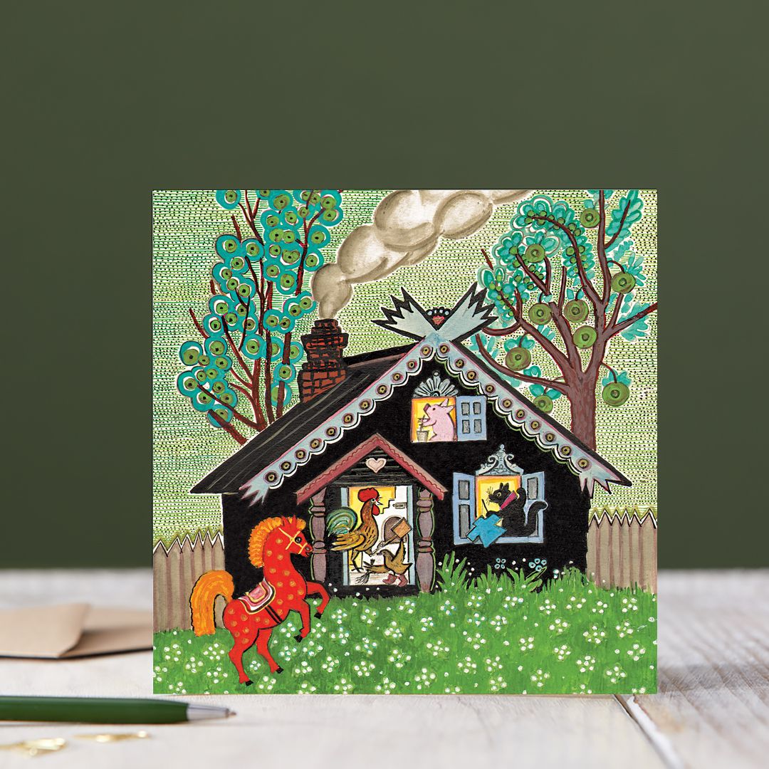 Blank folk art greeting cards Top Drawer