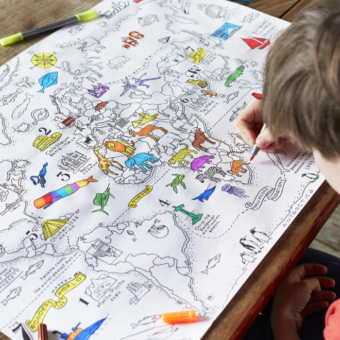 world map activity paper