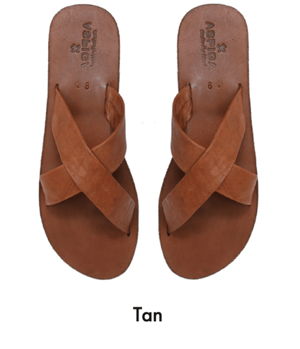 Cross Sandal | Tan
