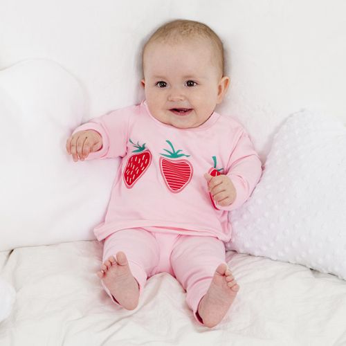Pale pink strawberry pyjama