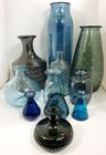 Coloured and Textured 100% recycled glassware