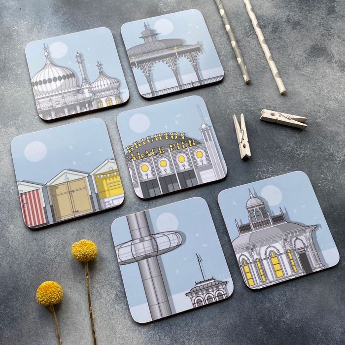 London Set of Assorted Coasters