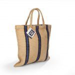 Short Handled Stripey Bag