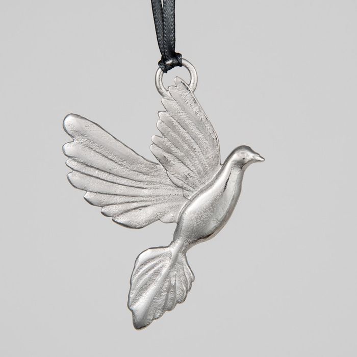 Dove Pewter Christmas Decoration