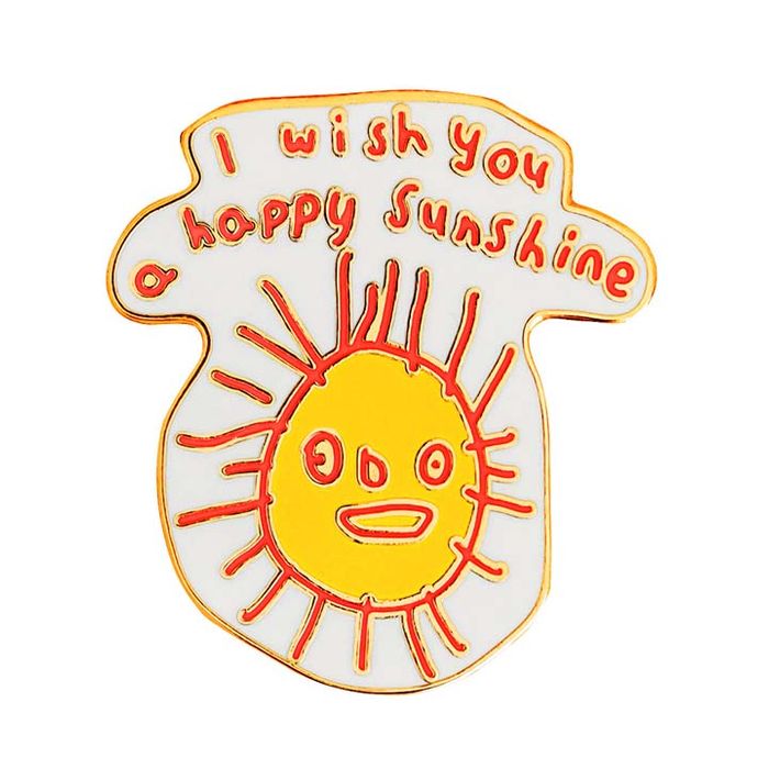 Happy Sunshine Enamel Pin Badge