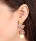 Aditi sunrise earrings, red
