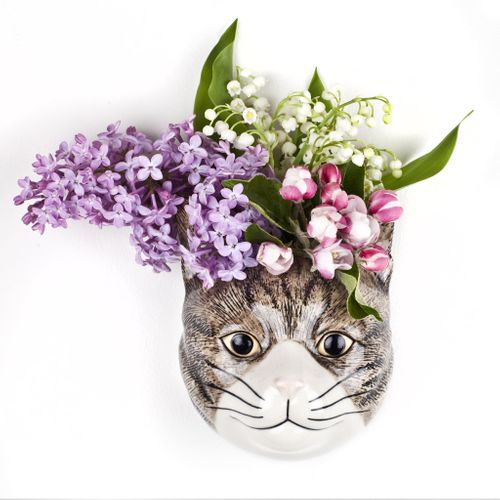 Moggy wall vase