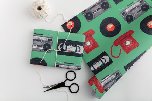 boombox and co gift wrap