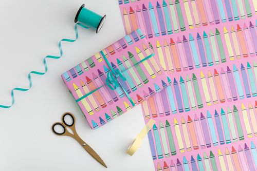 *NEW* Crayons gift wrap