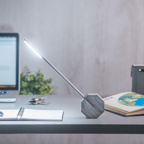 Octagon One Desk Lamp - Ash