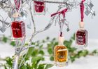 Personalised bottles of Christmas Baubles