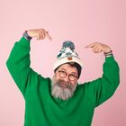 Beanie with 3 bobbles