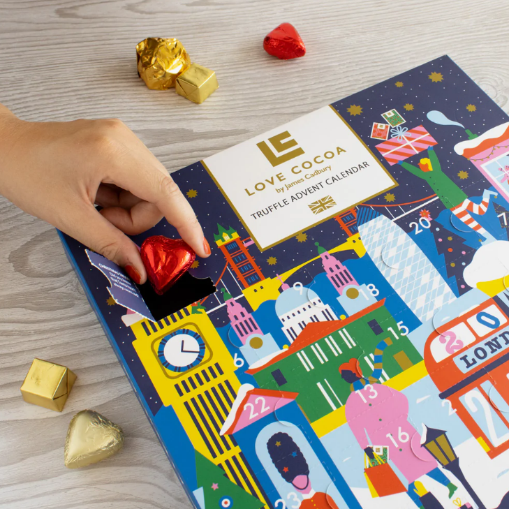 LUXURY CHOCOLATE ADVENT CALENDAR WITH TRUFFLES Top Drawer