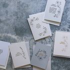 Foil and muted greetings cards