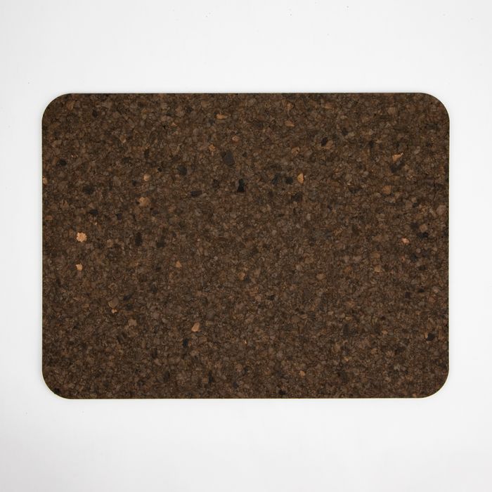 New Large Smoked Cork Rectangle Placemat S/4