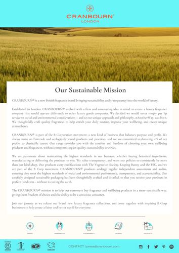 Our Sustainable Mission