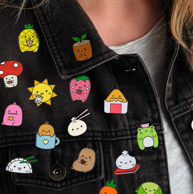 Noodoll Launches New Enamel Pin Collection