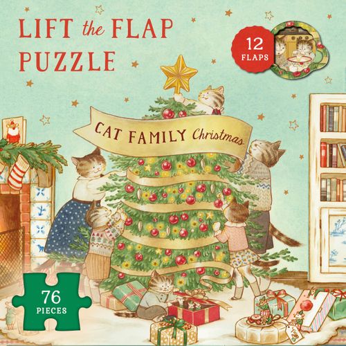 Cat Family Christmas Lift-the-Flap Puzzle, Count down to Christmas: 12 flaps: 76 pieces (9780711287853) £14.99