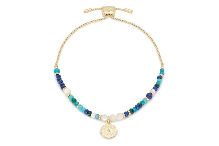 Seal Gold Gemstone Charm Bracelet