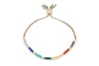 Vortex Multi Gemstone Gold Friendship Bracelet