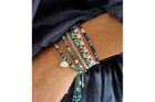 Regal Silver Pull Through Gemstone Bracelet