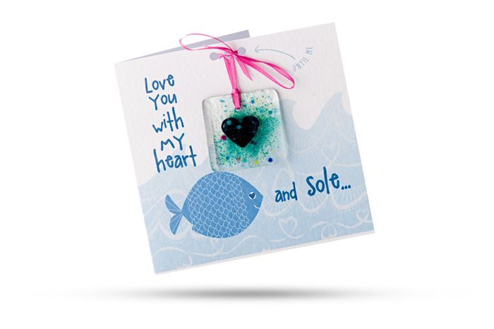 Fused Glass Present Greeting Cards