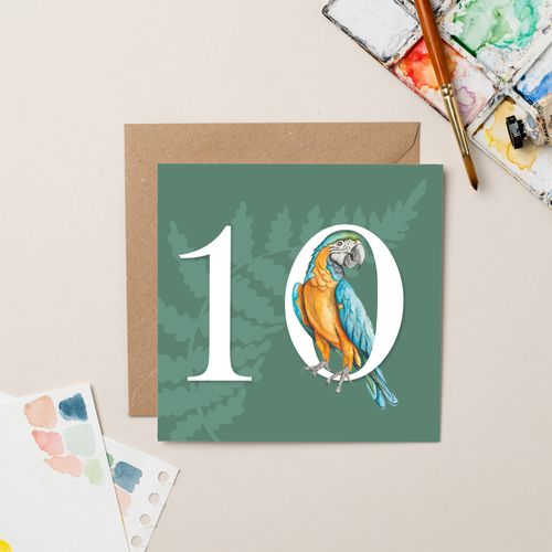 Parakeet Ten Card