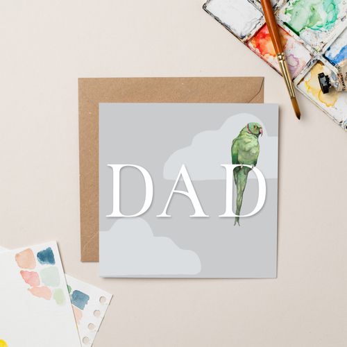 Parakeet Dad Card