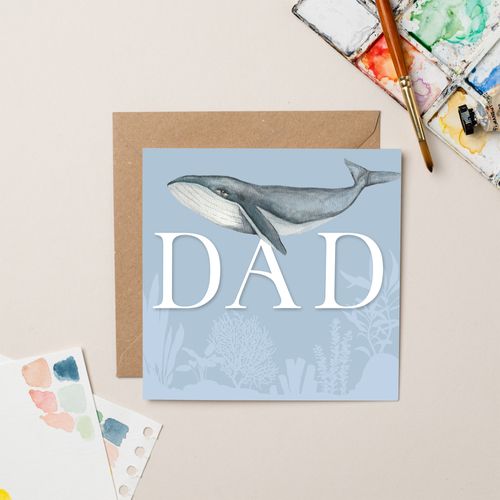 Blue Whale Dad card