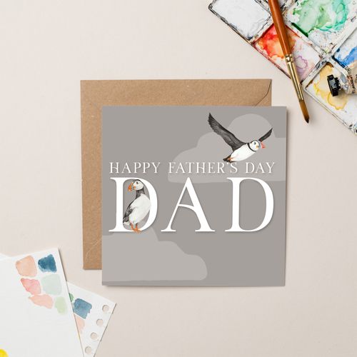 Puffin Happy Father's Day Dad Card