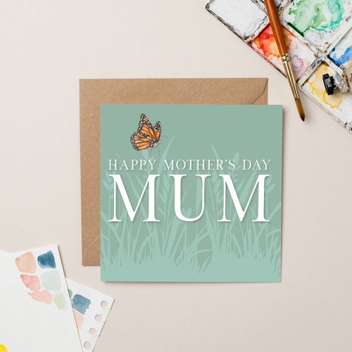 Butterfly Happy Mother's Day Mum Card